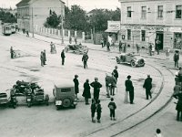Okretište tramvaja u Ilice kod Črnomerca 1931. (Foto Vladimir Horvat)